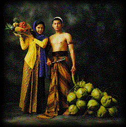 Thailand
wore batik patterned sarongs.
