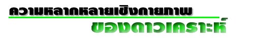 ความหลากหลายเชิงกายภาพของดาวเคราะห์